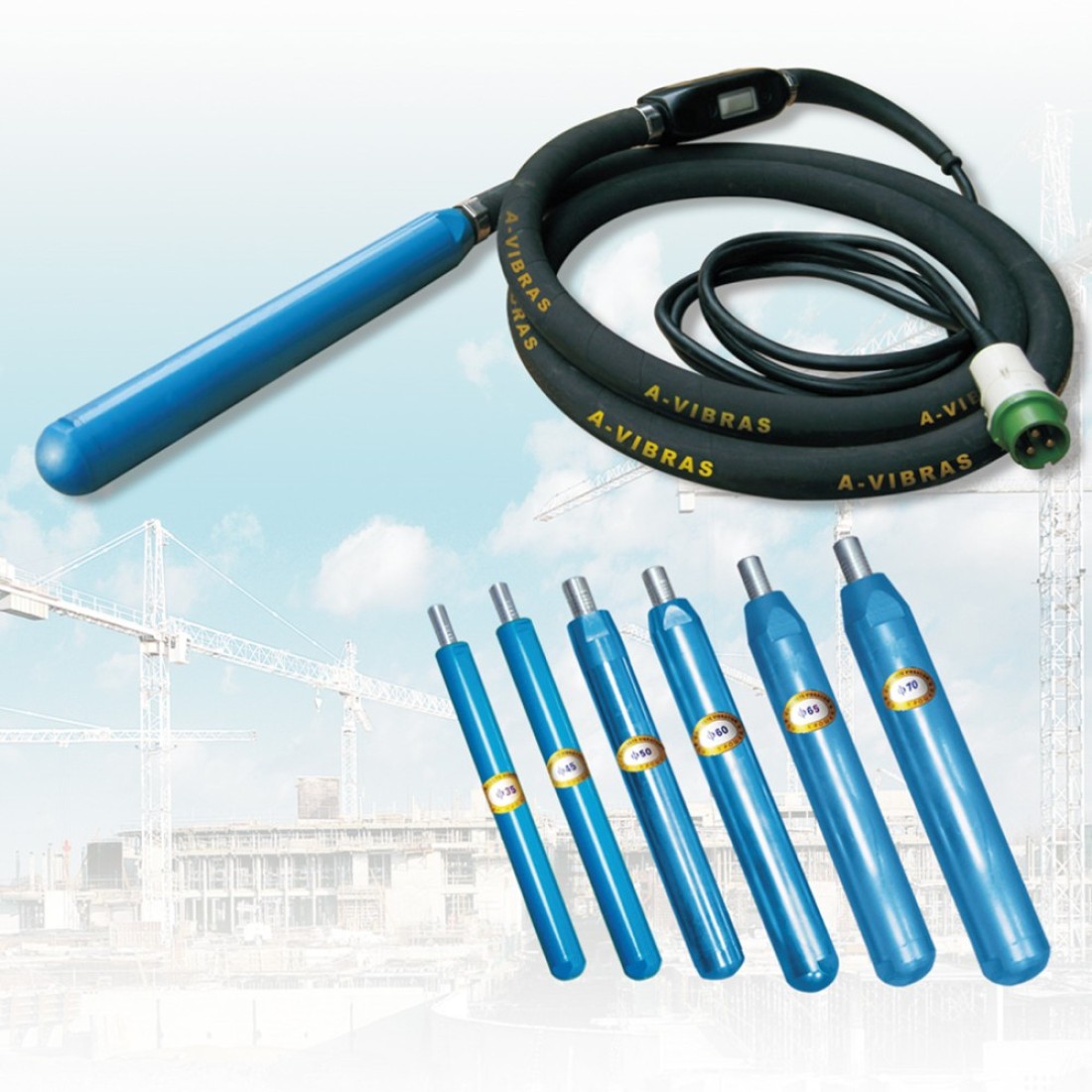 ZDN small diameter direct connected high frequency vibrating rod ...